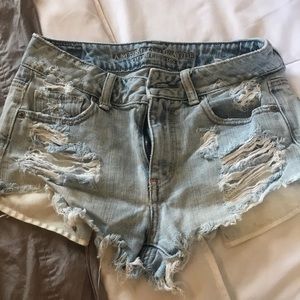 American eagle distressed shorts